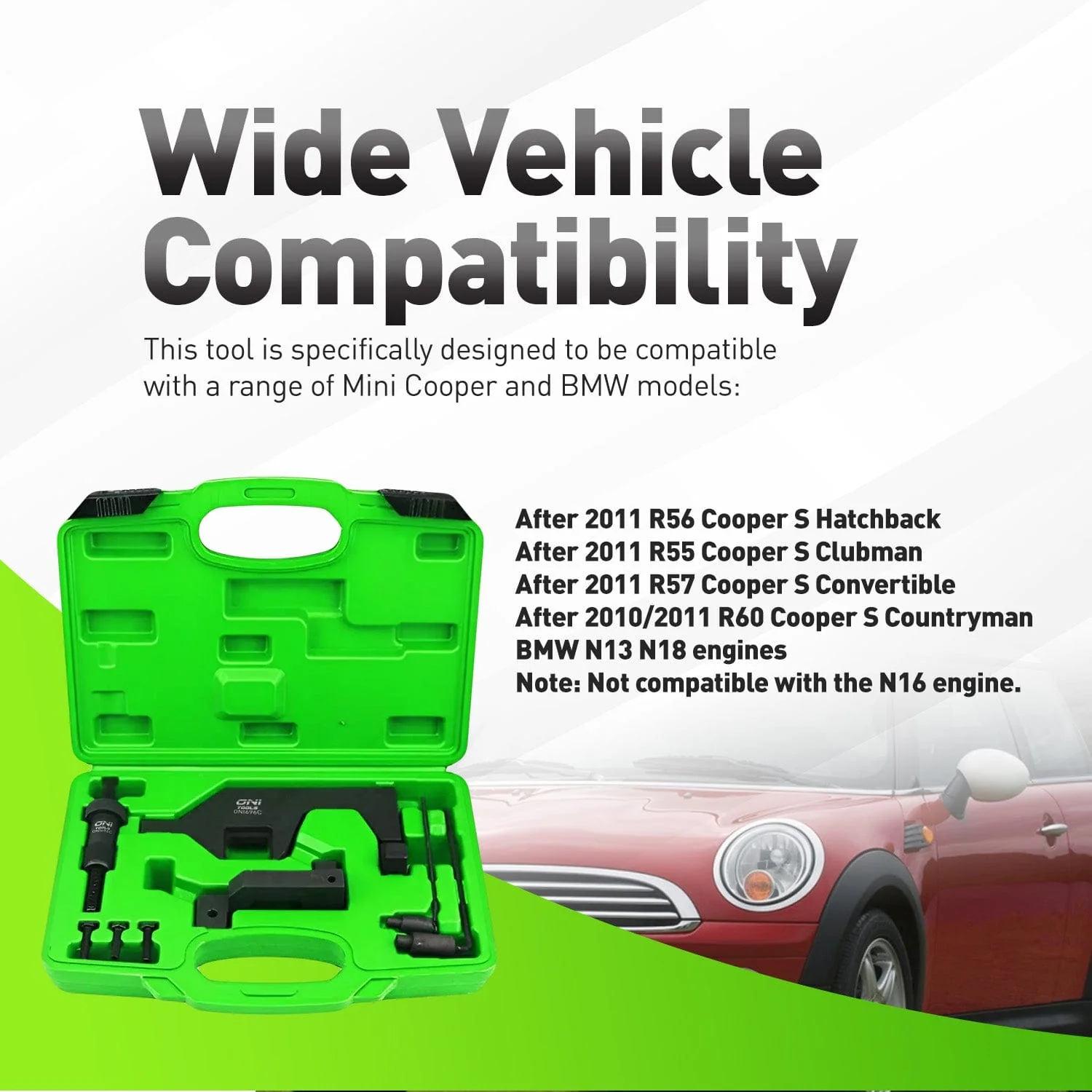 Timing Tool Kit for N13 N18 MINI Cooper S JCW R55–R61 and BMW 116i 118i F20 F21 1.6L Turbo 117 440, 119 340, 496 709, 119 590 Alt - Image 3