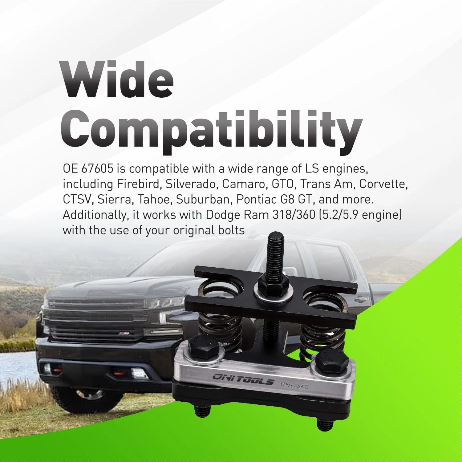 67605 LS Valve Spring Compressor For GM LS1-LS3 LS6 4.8–6.2L Engines In Camaro Corvette Silverado Sierra Tahoe Suburban CTS-V GTO Alt - Image 3