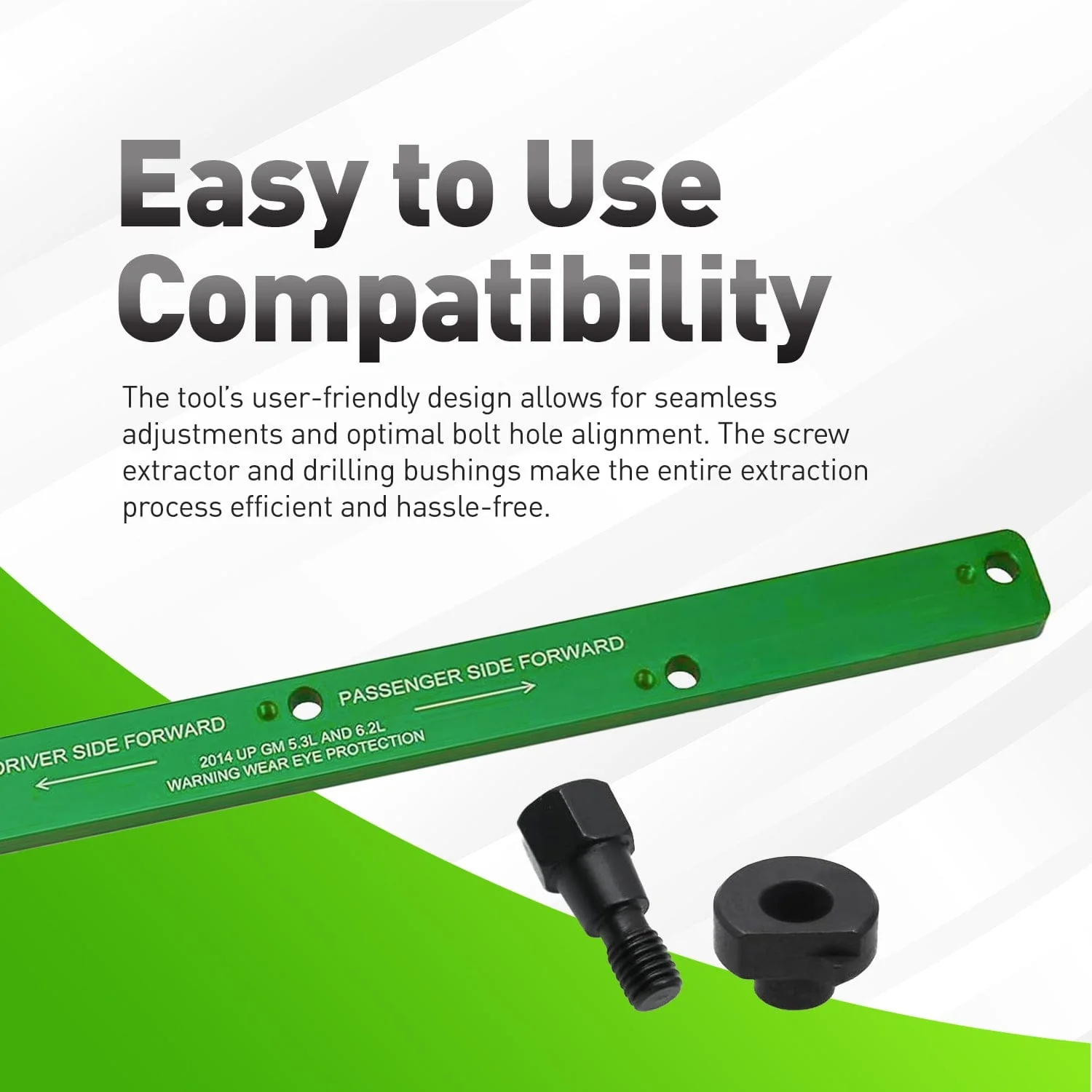 71650 Exhaust Manifold Broken Bolt Drill Template For GM EcoTec 5.3L & 6.2L (Silverado, Sierra, Tahoe, Yukon, Escalade) Alt - Image 4