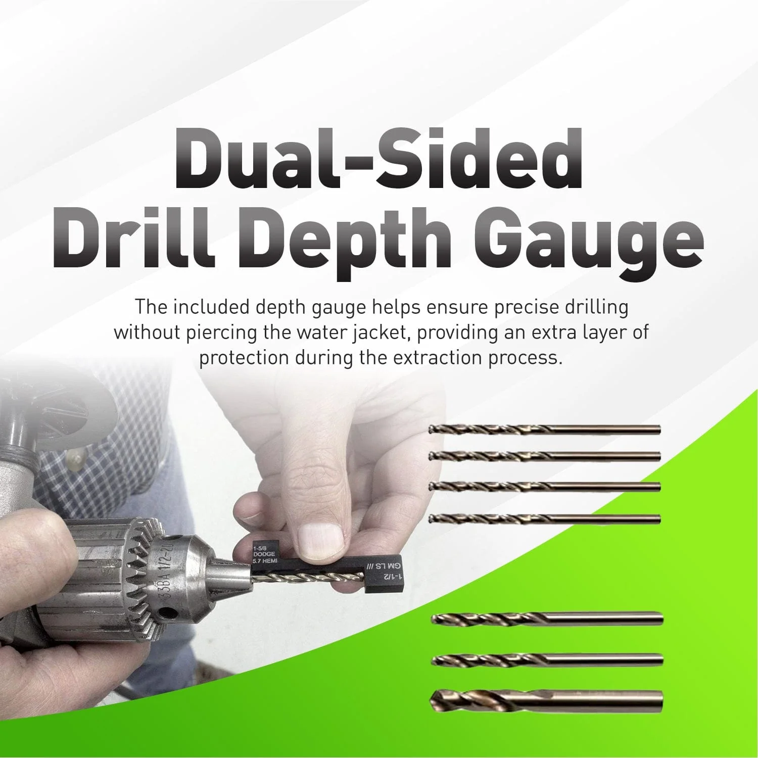 71400 Exhaust Manifold Drill Template Kit For GM LS 4.8L 5.3L 6.0L Alt - Image 6