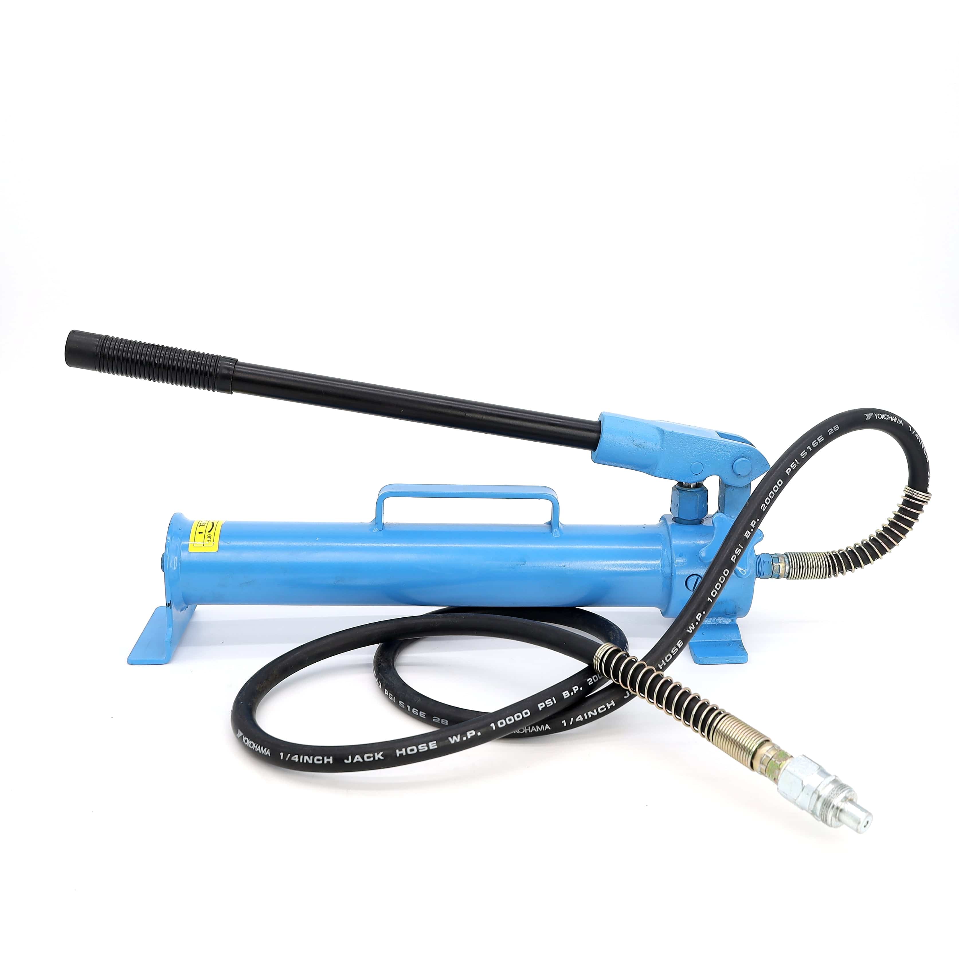 Hydraulic Hand Pump 10000 PSI Single-Speed with Hose & 3/8 Fitting Adapter - Image 4